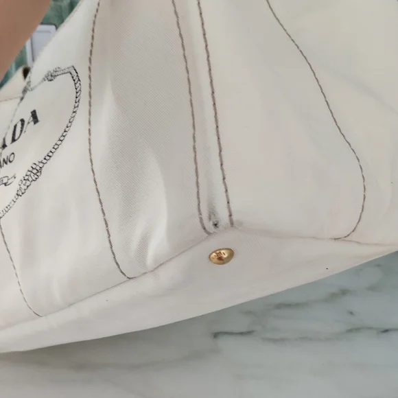 Prada White Tote Bag for Women - Picture 12 of 17